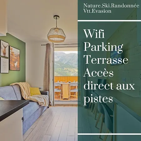 Studio De Charme Avec Vue Sur Le Val D'Allos, Parking Et Wifi Gratuit Exterior photo